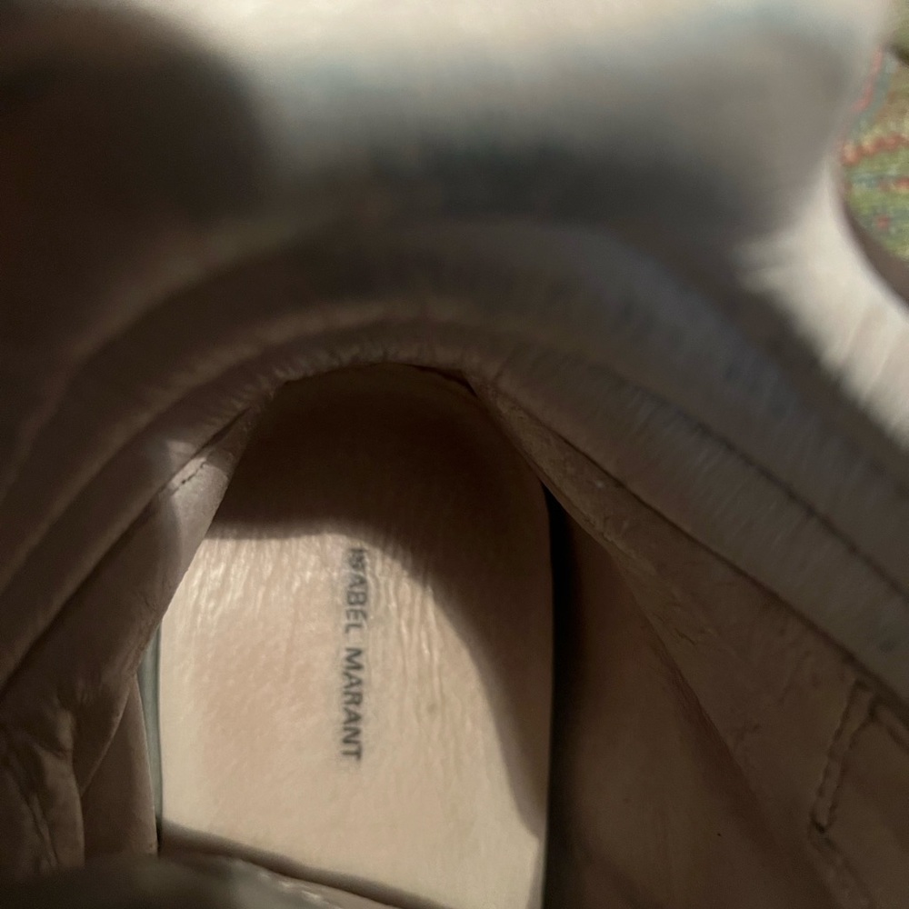 Isabel Marant Bekett Wedge Sneakers in Taupe and Gum - Picture 5 of 7